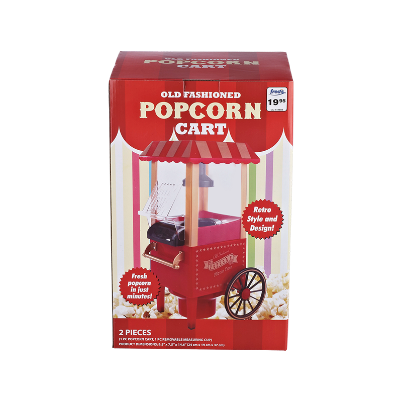 Mini-Popcornmaschine im Cart-Stil