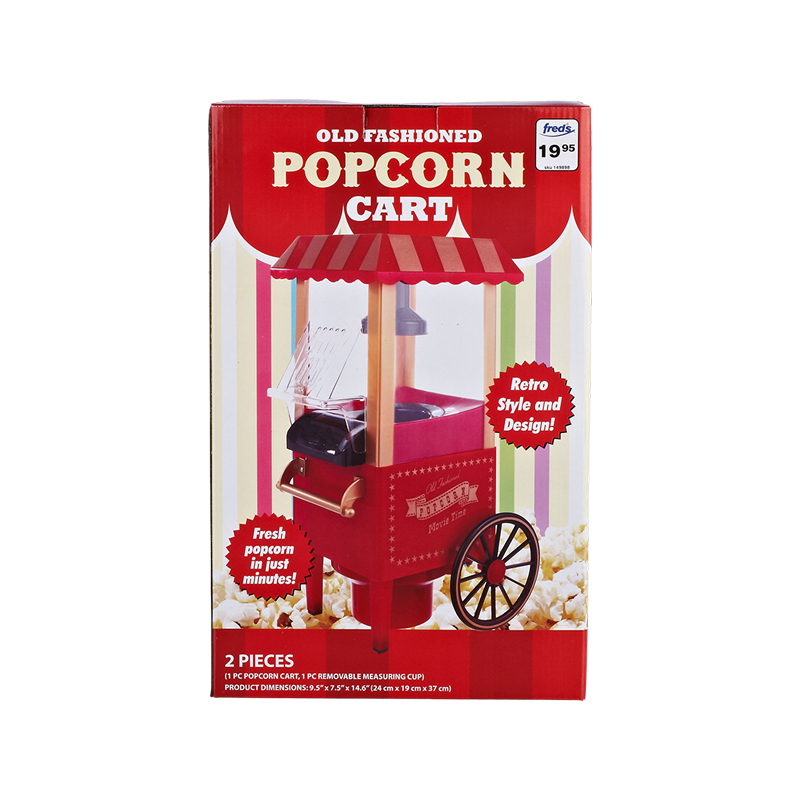 Mini-Popcornmaschine im Cart-Stil