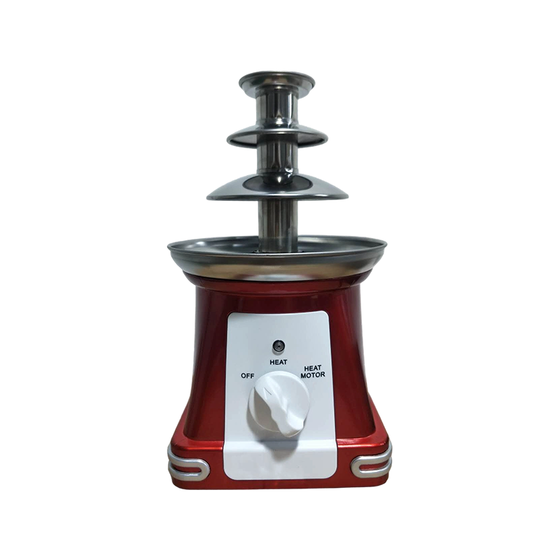 YHL-1722 Retro-Schokoladenmaschine mit roter quadratischer Basis YHL-1722 Retro-Schokoladenmaschine mit roter quadratischer Basis